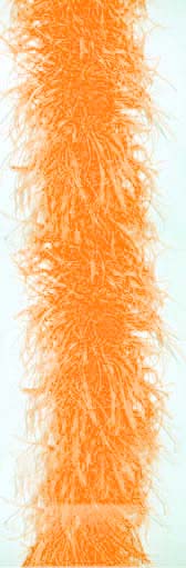 Ostrich feather boa 4 ply - #28 ORANGE